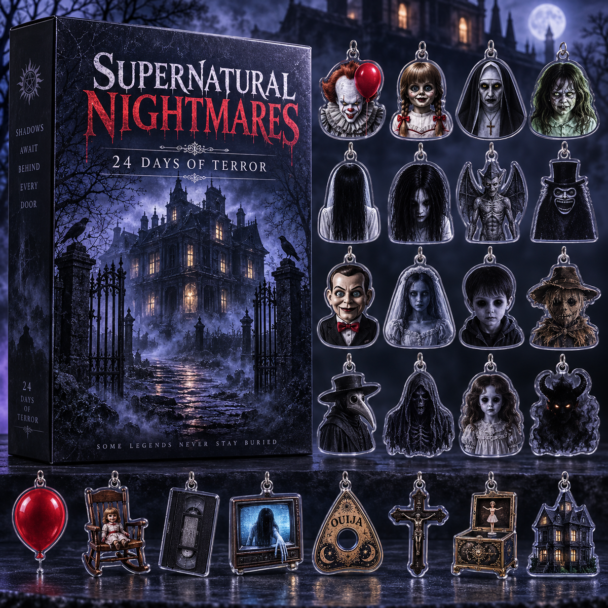 Supernatural Nightmares Advent Calendar 2026 Horror Christmas Countdown Gift For Fans