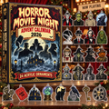 Horror Movie Night Advent Calendar 2026 Scary Christmas Gift For Horror Movie Fans