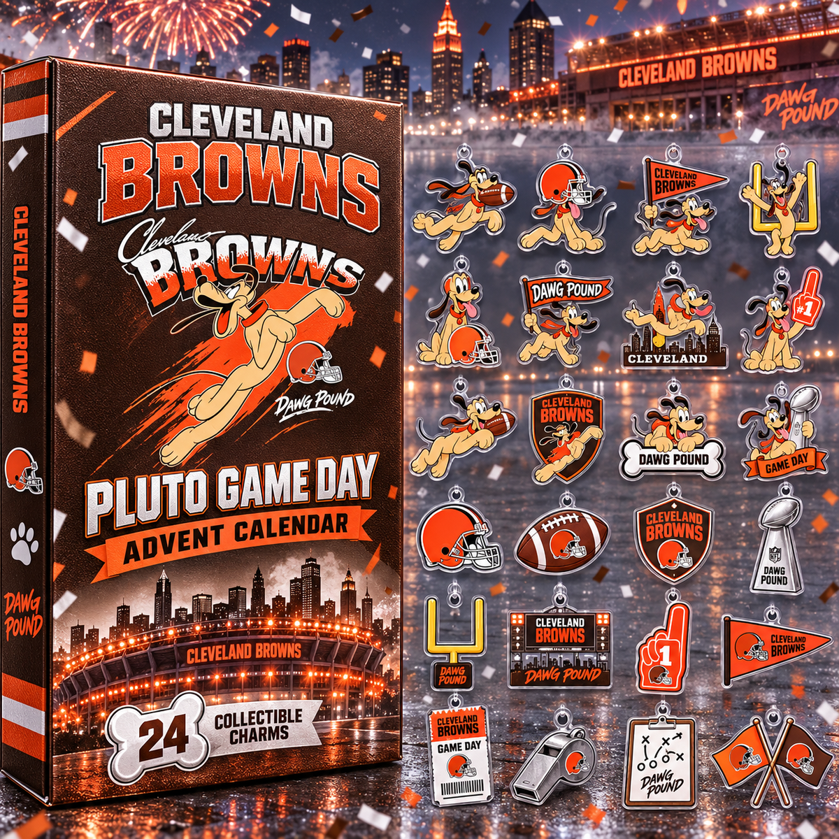 Pluto X Cleveland Browns Advent Calendar 2026 Football Lover Christmas Present