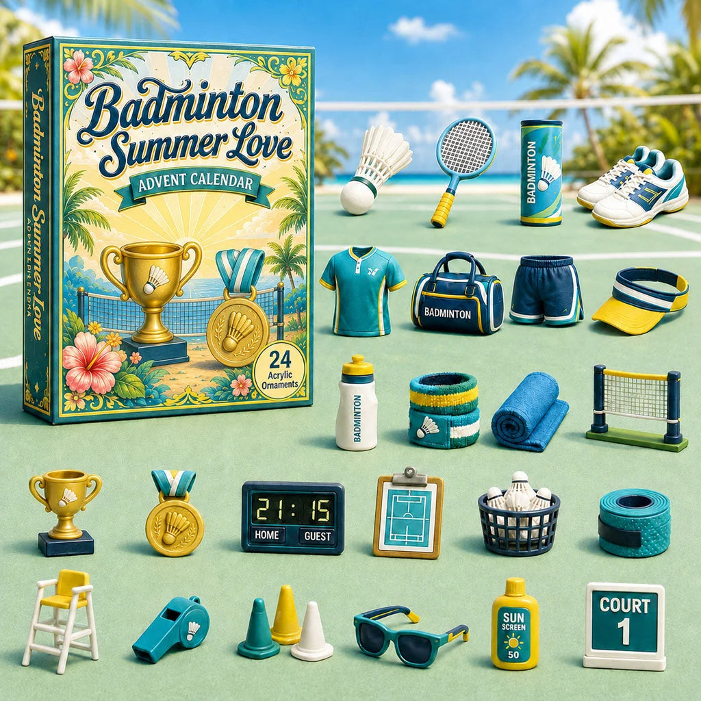 Badminton Summer Love 2026 Advent Calendar 24 Days Of Sports Blindbox Gifts For Badminton Lover