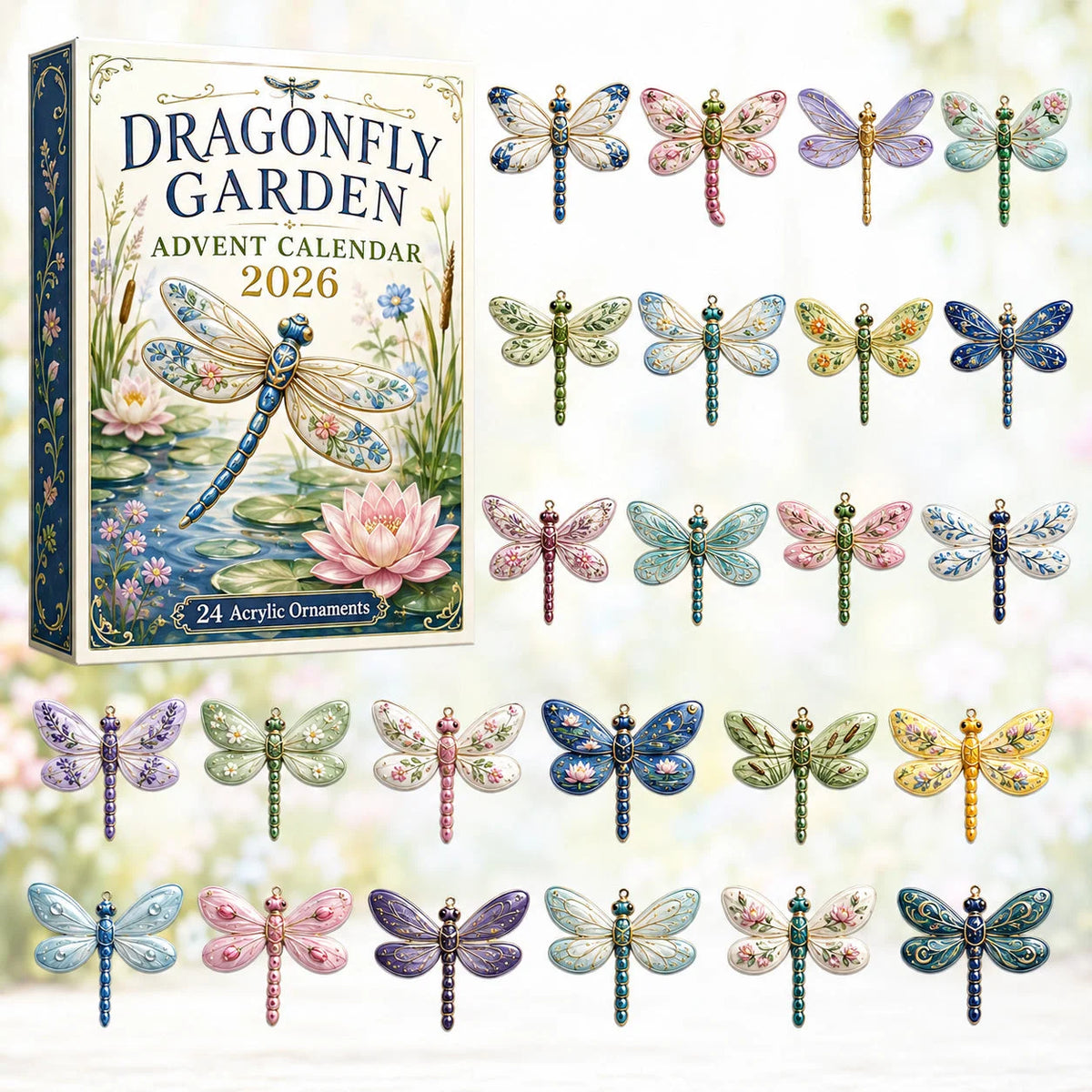 Dragonfly Garden Advent Calendar 2026 24 Day Festive Countdown Gifts For Girlfriend