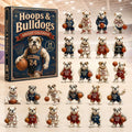 Hoops Bulldog Basketball Advent Calendar 2026 Christmas Eve Countdown Xmas Gifts For Dog Lover