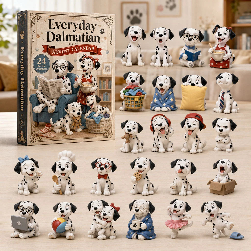 Chrismast Everyday Dalmatian Advent Calendar 2026 Advent Ornament Calendar Gifts For Dog Lovers