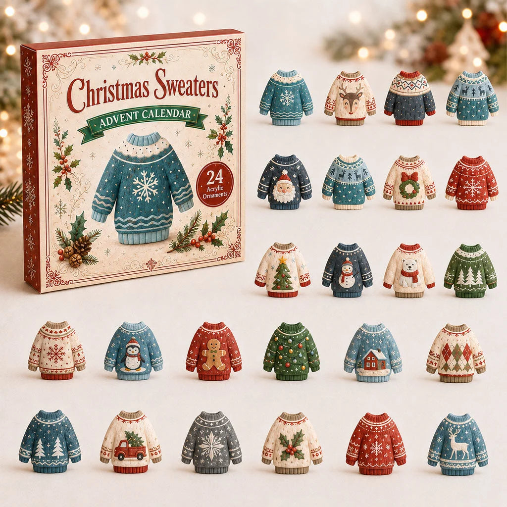 Chrismast Sweaters Advent Calendar 2026 24 Day Of Xmas Countdown Gifts For Girlfriend