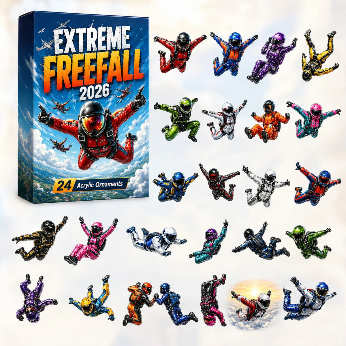Extreme Freefall Advent Calendar 2026 Advent Calendar Decoration Best Gifts For Sports Lovers