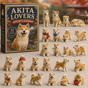 Classic Akita Advent Calendar 2026 Advent Calendar Decoration Best Gifts For Akita Lovers