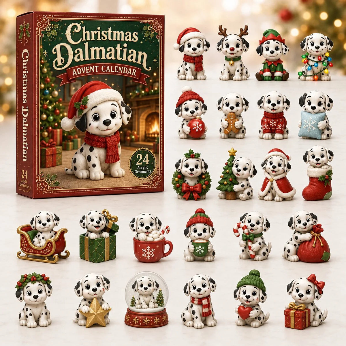 Chrismast Dalmatian Advent Calendar 2026 Best Xmas Countdown Gifts For Dalmatian Lovers