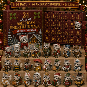 American Shorthair Magic Cat Christmas Advent Calendar Xmas Countdown Gifts For Cat Lovers