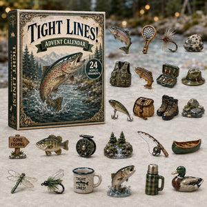 Tight Lines Advent Calendar 2026 Advent Calendar Decoration Best Gifts For Fishing Lovers