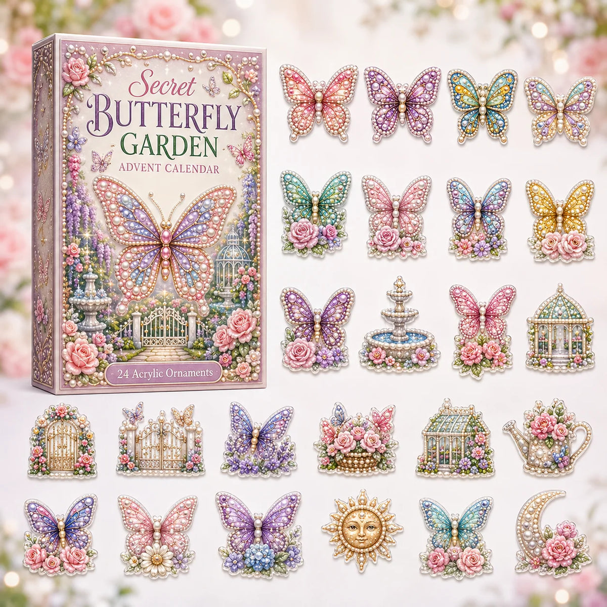 Secret Butterfly Garden Advent Calendar 2026 Advent Calendar Decoration Gifts For Butterfly Lovers