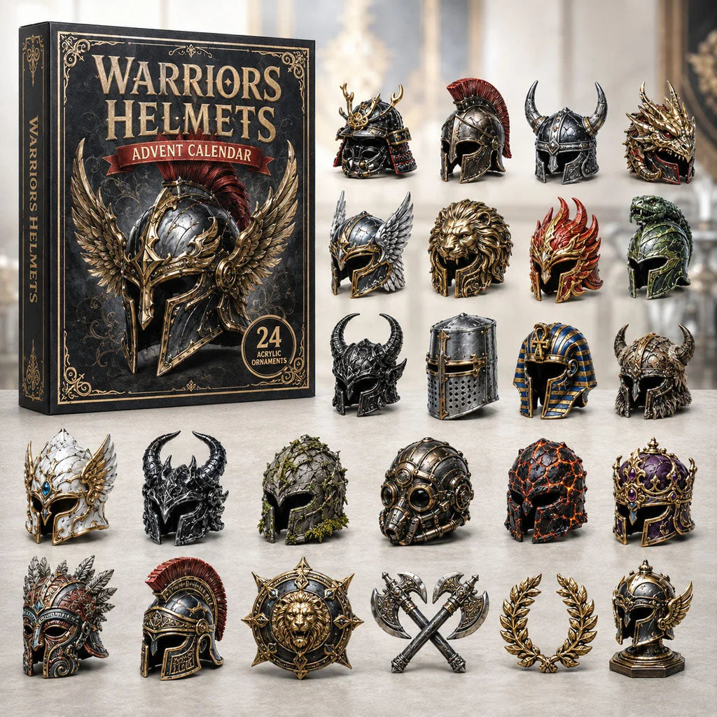Warriors Helmets Advent Calendar 2026 Advent Ornament Calendar Gifts For Fantasy Lovers