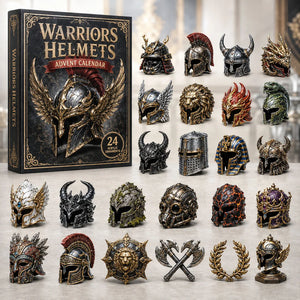 Warriors Helmets Advent Calendar 2026 Advent Ornament Calendar Gifts For Fantasy Lovers
