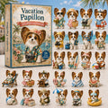 Vacation Papillon Advent Calendar 2026 Advent Ornament Calendar Dog Lover Gift Ideas