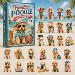 Vacation Poodle Advent Calendar 2026 Advent Calendar Decoration Holiday Gifts For Dog Lovers