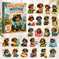 Vacation Weenie Advent Calendar Summer Advent Calendar Funny Gifts For Weenie Dog Lovers