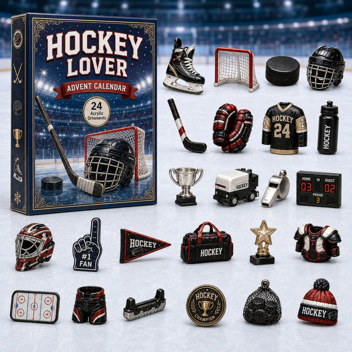Hockey Lover Advent Calendar 2026 Home Decor Unique Gifts For Hockey Lovers