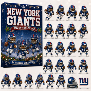 New York Giants Christmas Advent Calendar Xmas Advent Calendar Gift For Football Lovers