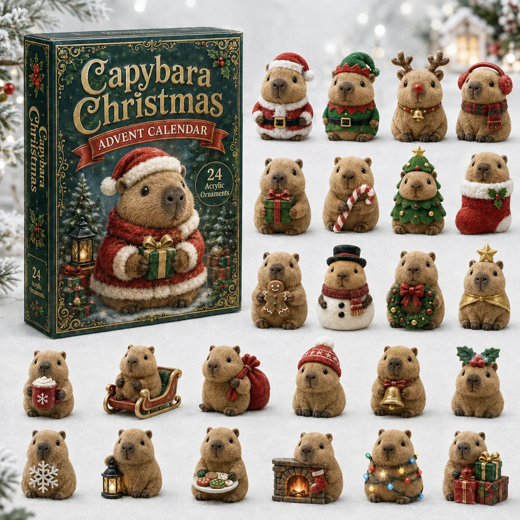 Capybara Christmas Advent Calendar Christmas Advent Calendar Cute Gift For Capybara Lovers