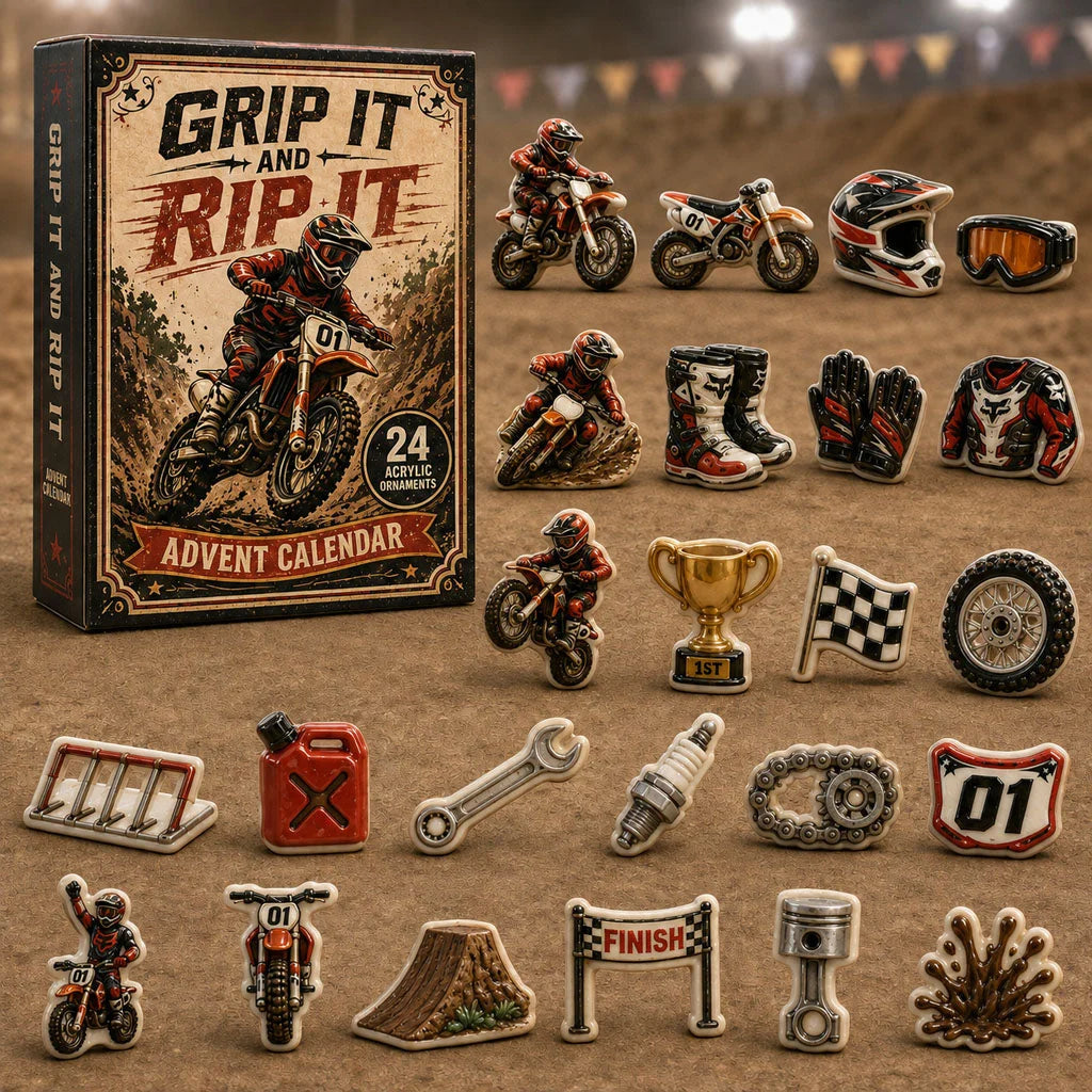 Grip It And Rip It Advent Calendar Unique Home Decor Cool Gifts  For Bikers