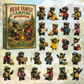 Bear Family Camping Advent Calendar Unique Advent Ornament Calendar Cool Gift For Bear Lovers