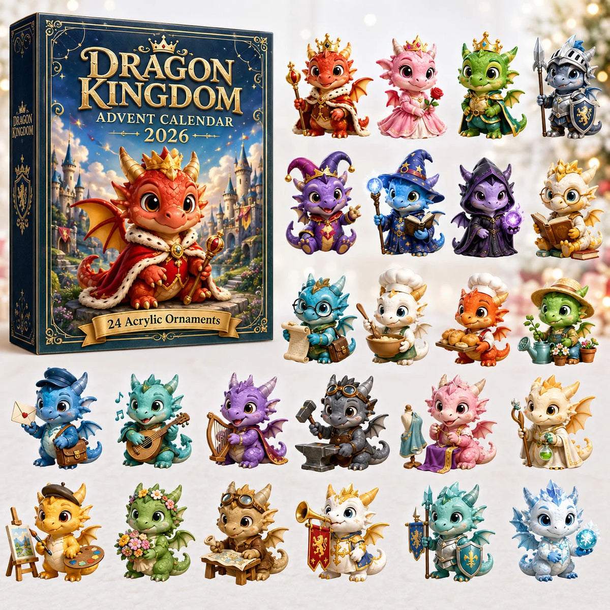 Dragon Kingdom Advent Calendar 2026 Unique Advent Calendar Cool Gift For Brothers