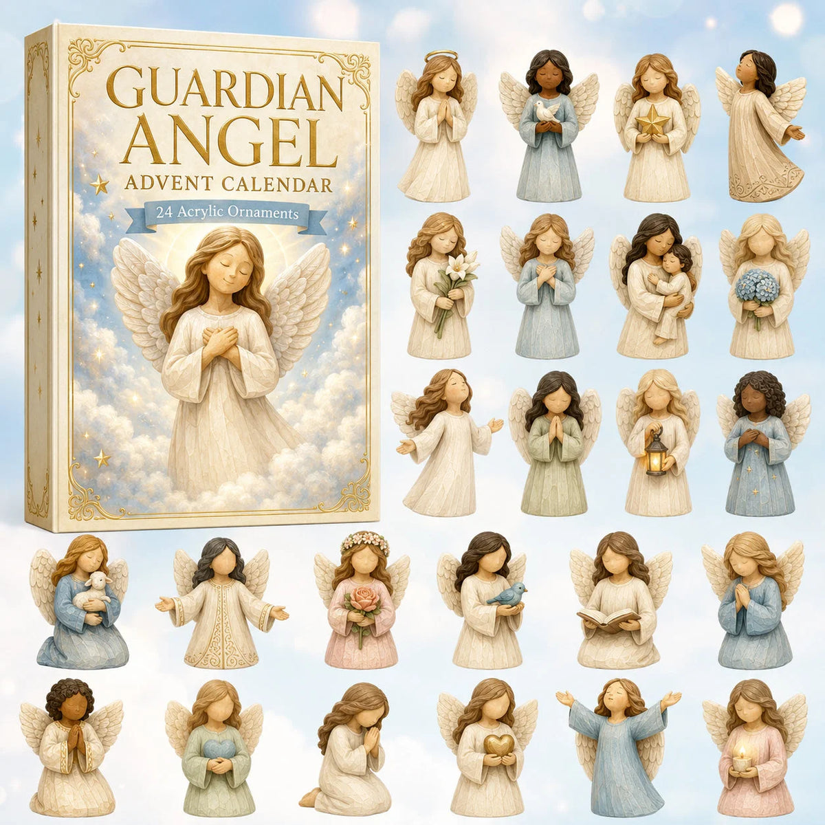 Guardian Angel Advent Calendar 2026 Ornament Advent Calendar Special Gifts For Sisters