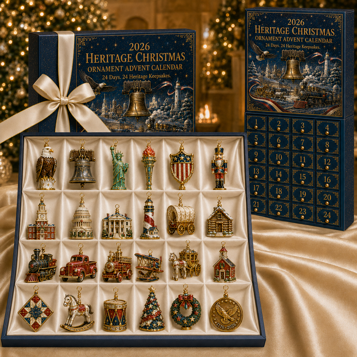 Heritage Christmas Ornament Advent Calendar Xmas Advent Calendar Cool Gift For Friends