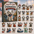 Dalmatian America 250th Advent Calendar 2026 Home Decor Cute Gifts For Dalmatian Lovers