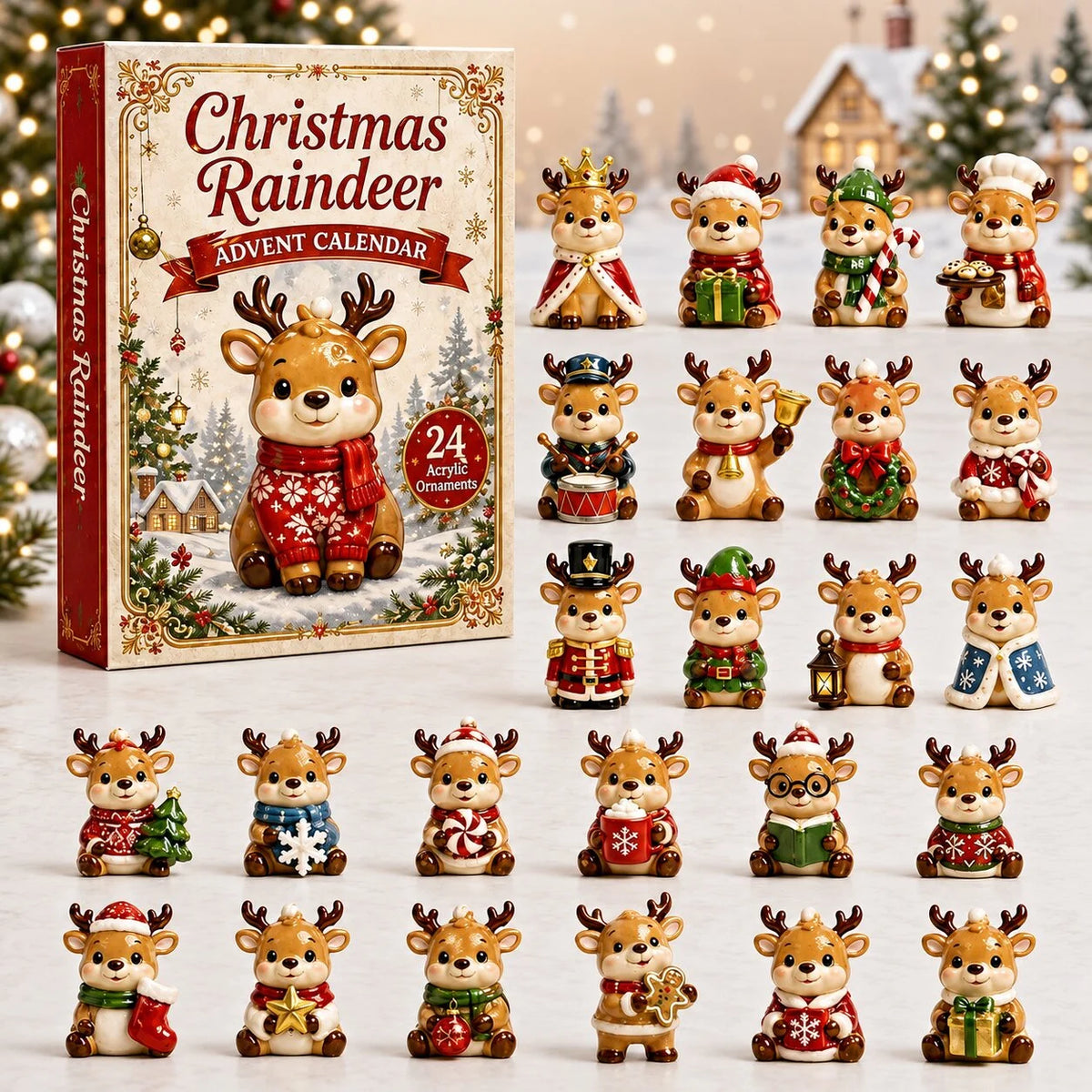 Reindeer Christmas Advent Calendar Christmas Home Decor Special Gifts For Friends