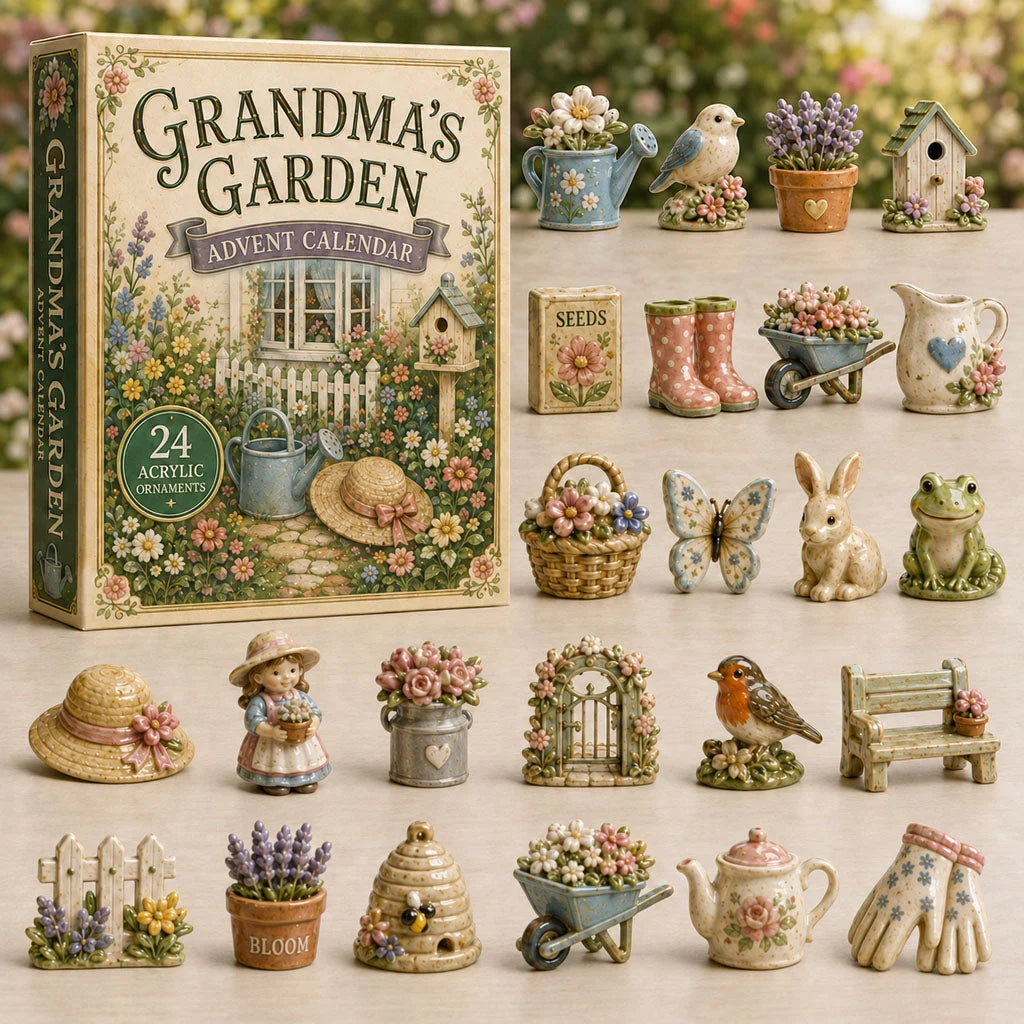 Grandma_s Garden Advent Calendar 2026 Home Decor Special Gifts For Gardener