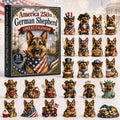 German Shepherd America 250th Advent Calendar Home Decor Unique Gifts For German Shepherd Lovers
