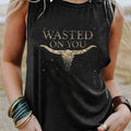 Morgan Wallen Merch Wasted On You Up Down Tank Top Music Themed Shirt Gift For Her - Gearneko