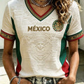 Mexico FIFA World Cup 2026 V-Neck Shirt Mexico 2026 FIFA World Cup Clothing Soccer Gear - Gearneko