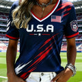 USA FIFA World Cup 2026 Soccer V-Neck Shirt Best World Cup Merch Fans Gear - Gearneko