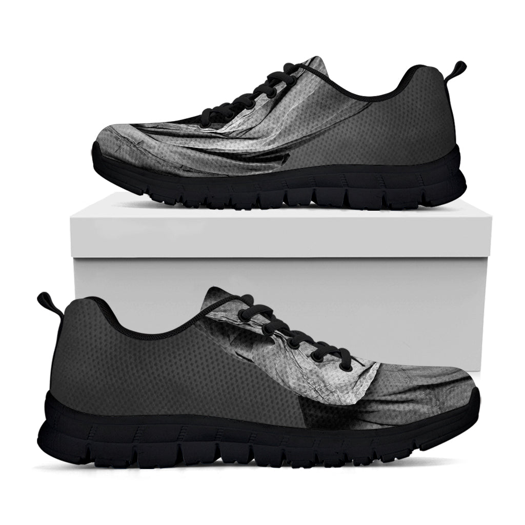 Ghost In The Darkness 3D Print Black Running Shoes