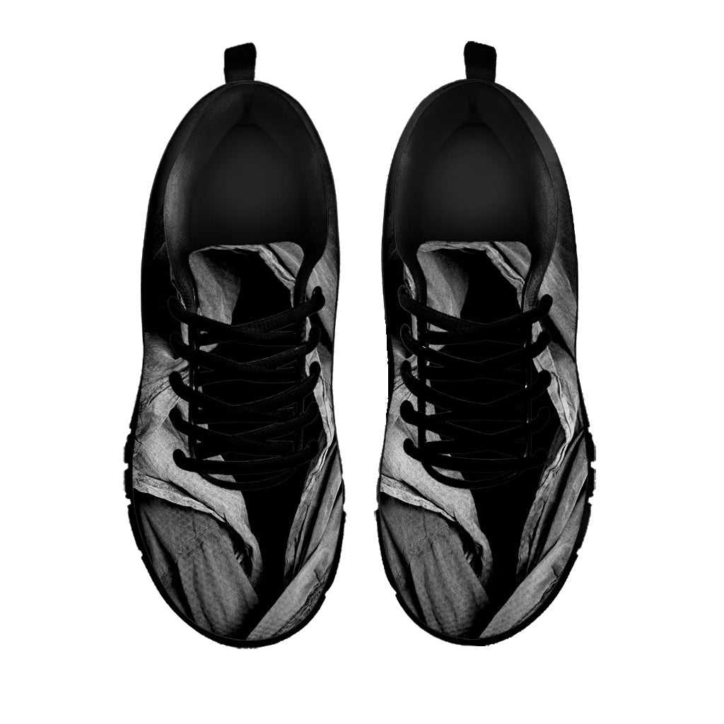 Ghost In The Darkness 3D Print Black Running Shoes
