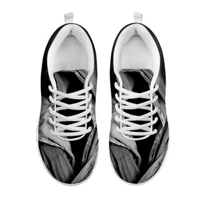 Ghost In The Darkness 3D Print White Running Shoes