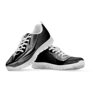 Ghost In The Darkness 3D Print White Running Shoes