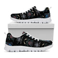 Ghost Samurai Mask Pattern Print White Running Shoes