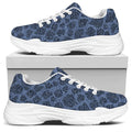 Giraffe Denim Jeans Pattern Print White Chunky Shoes
