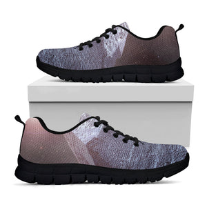 Giza Pyramid Print Black Running Shoes