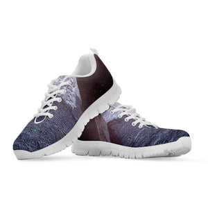 Giza Pyramid Print White Running Shoes