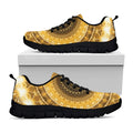 Gold Lights Kaleidoscope Print Black Running Shoes