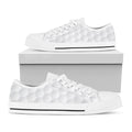 Golf Ball Print White Low Top Sneakers