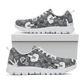 Gothic Wicca Curse Print White Running Shoes