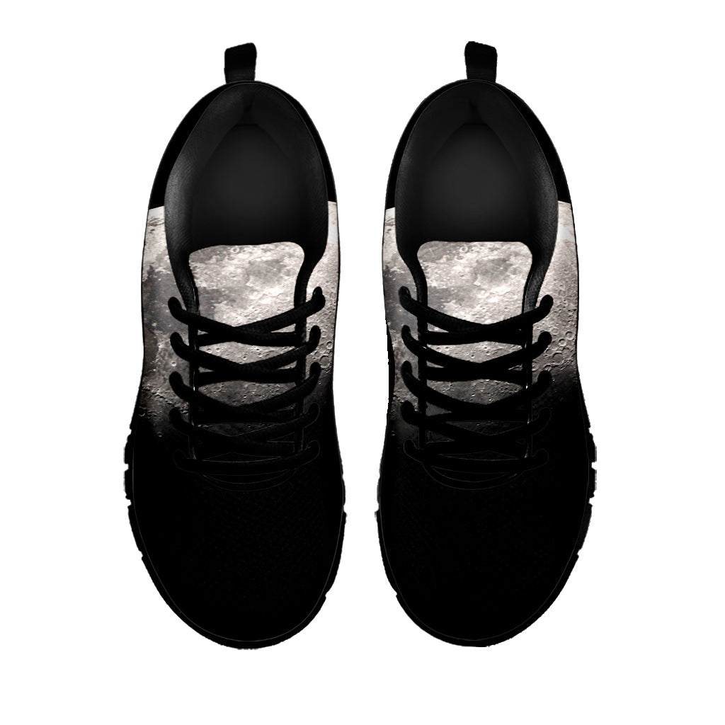 Half Moon Print Black Running Shoes