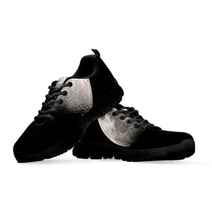 Half Moon Print Black Running Shoes