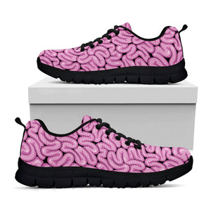 Halloween Brain Print Black Running Shoes