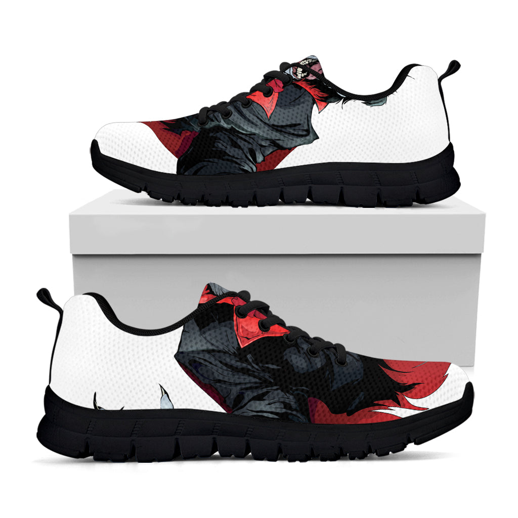 Halloween Evil Vampire Print Black Running Shoes