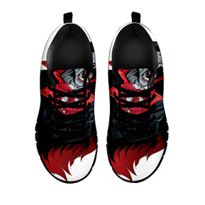 Halloween Evil Vampire Print Black Running Shoes